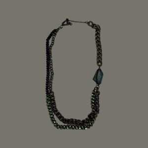 Women’s Necklace with Blue Gem